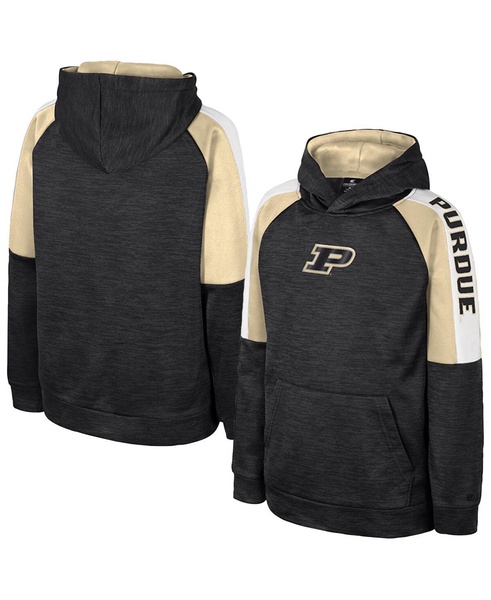 Big Boys and Girls Black Purdue Boilermakers Pullover Hoodie