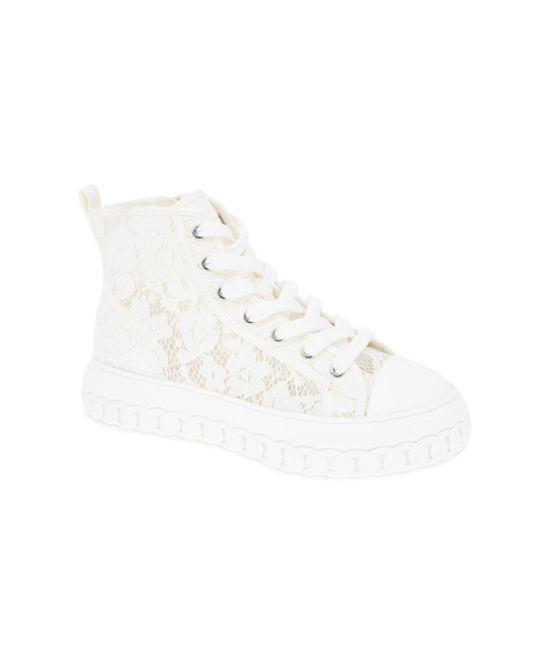 Renda Platform High-Top Sneakers