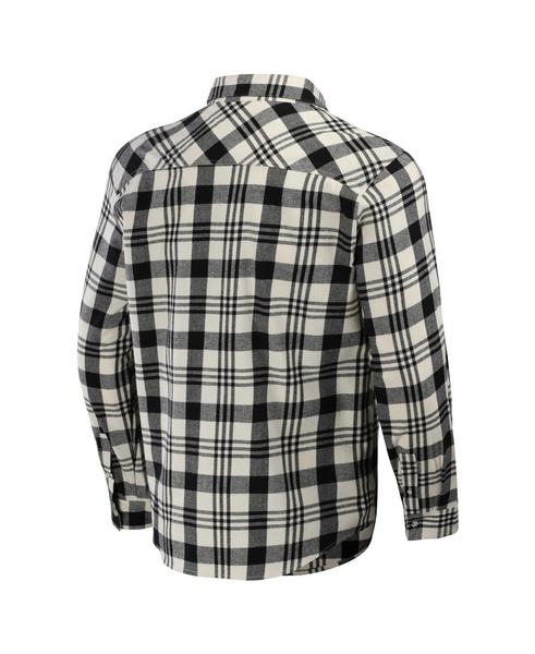 Men's Darius Rucker Collection by Black Chicago White Sox Plaid Flannel Button-Up Shirt