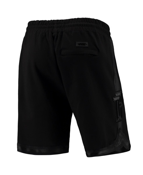 Men's Detroit Pistons Triple Black Gloss Shorts