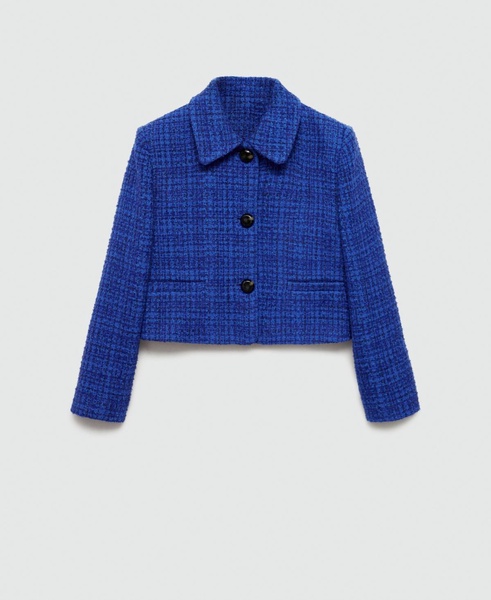 Women's Buttons Detail Tweed Jacket