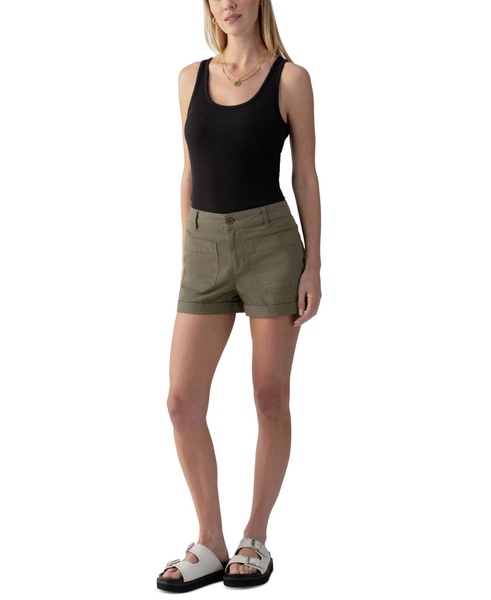 Women's Marine High Rise Rolled-Cuff Shorts