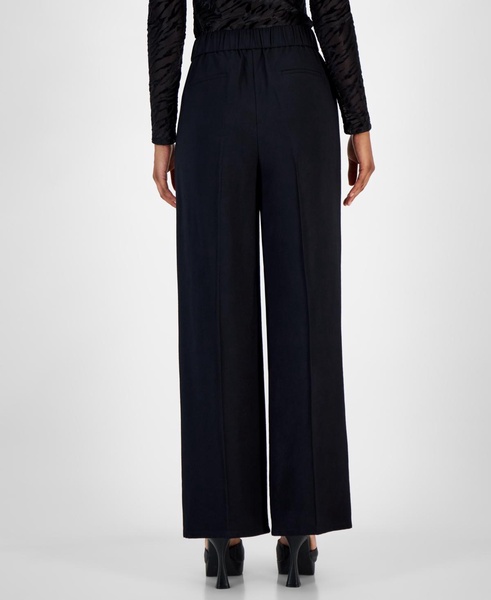 Women's High-Rise Wide-Leg Zip-Front Pants, Created for Macy’s 