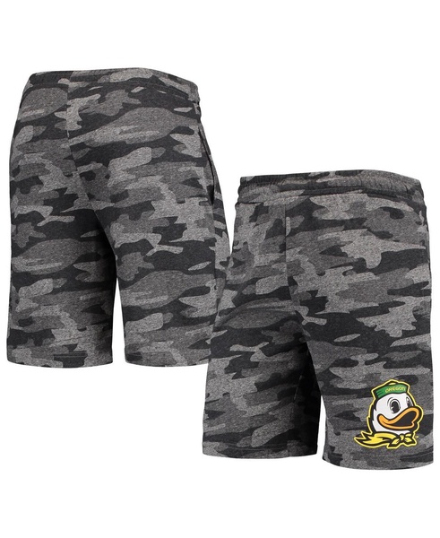 Men's Charcoal, Gray Oregon Ducks Camo Backup Terry Jam Lounge Shorts