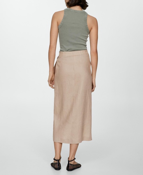 Women's Bow Linen Skirt