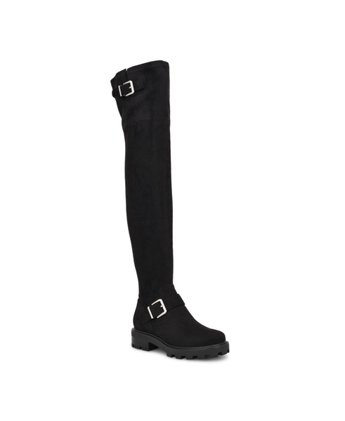 Women's Nans Lug Sole Over the Knee Boots