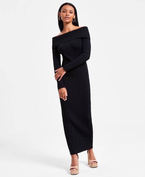 Women's Off-The-Shoulder Sweater Dress, Exclusively at Macy's