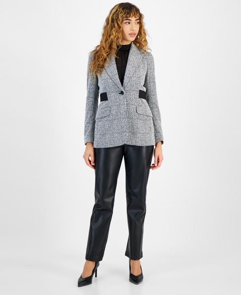 Women's Tweed Peak-Collar Blazer, Created for Macy's 