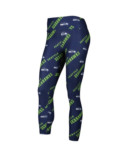 Women's College Navy Seattle Seahawks Breakthrough Allover Print Leggings