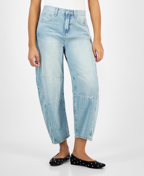 Women’s High-Rise Barrel-Leg Jeans, Created for Macy’s 