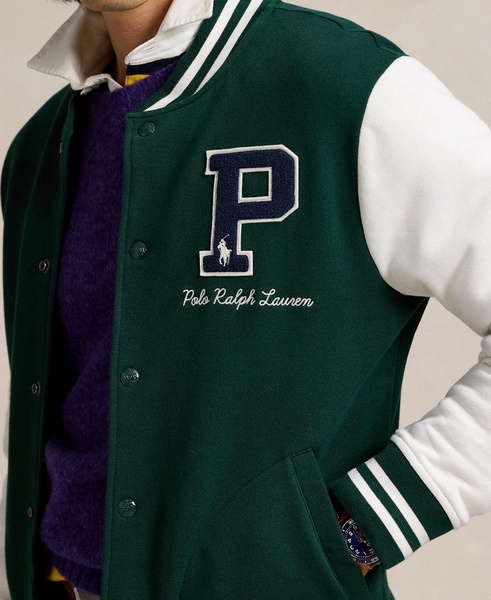 Men's Fleece Letterman Jacket