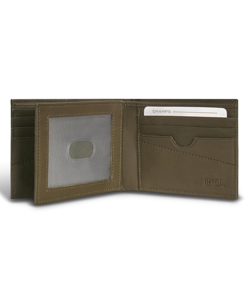 Men's Camo Collection Leather Center Wing Wallet