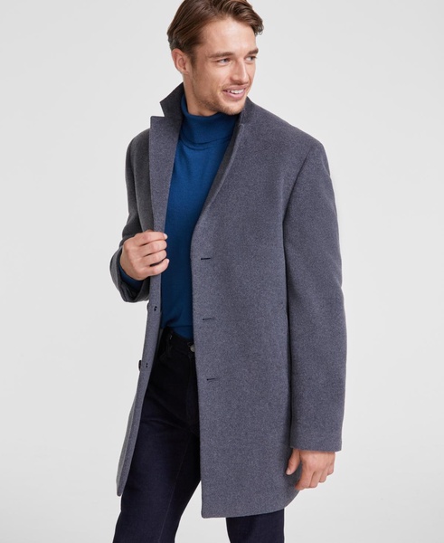 Men's Prosper Wool-Blend Slim Fit Overcoat