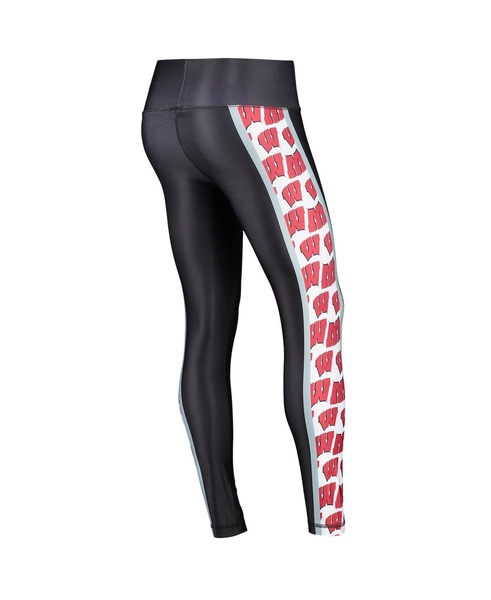 Women's Black Wisconsin Badgers Dormer Knit Leggings