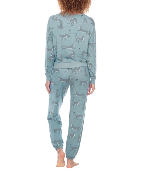 Women's Printed Brushed Jersey Lounge Set