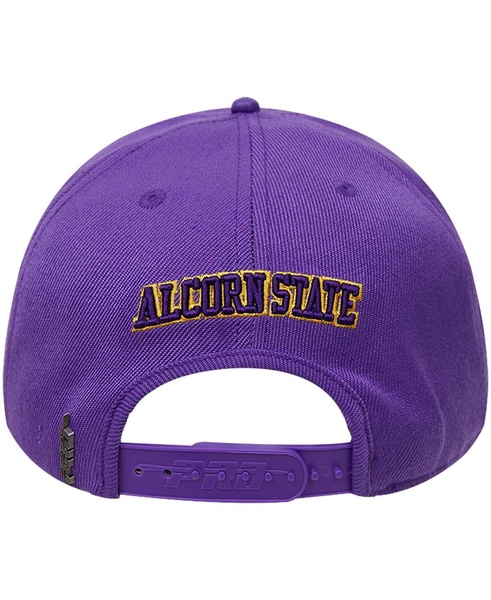 Men's Purple Alcorn State Braves Evergreen Arch Over Logo Snapback Hat