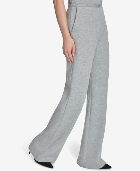 Women's Mid-Rise Wide-Leg Back-Zip Pants