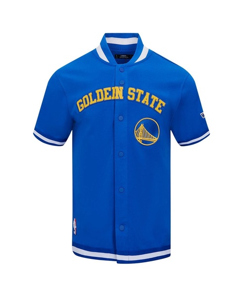 Men's Royal Golden State Warriors Classic Warm-Up Full-Snap Jacket