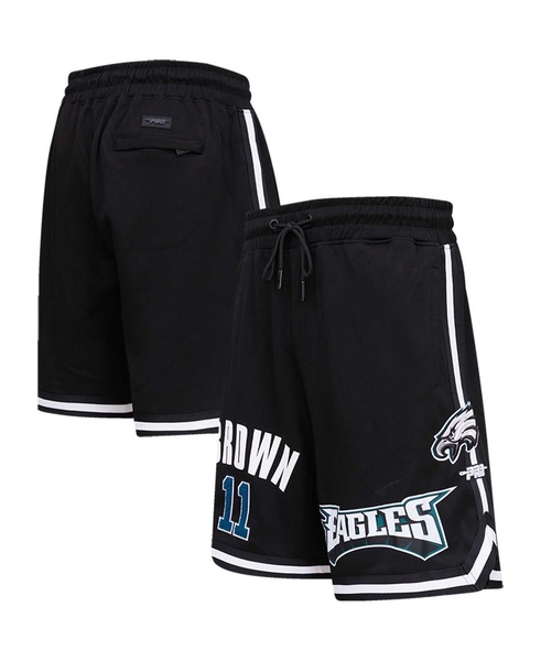 Men's A.J. Brown Black Philadelphia Eagles Player Name and Number Shorts