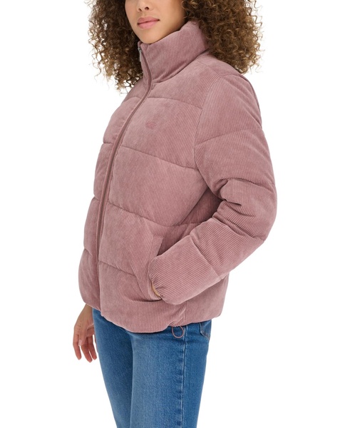 Women's Corduroy Bubble Puffer Jacket