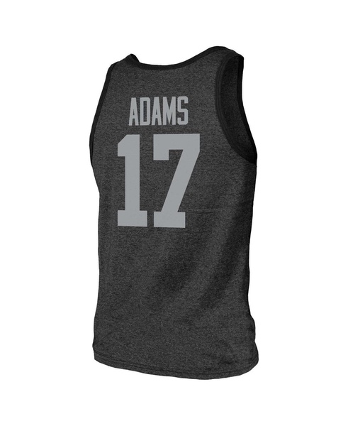 Men's Threads Davante Adams Black Las Vegas Raiders Player Name and Number Tri-Blend Tank Top