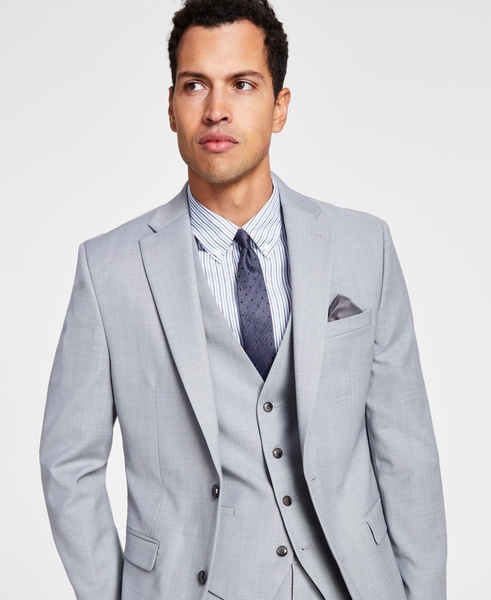 Men's Slim-Fit Wool Sharkskin Suit Jacket, Created for Macy's