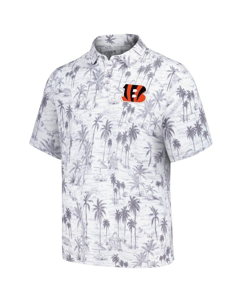 Men's Gray Cincinnati Bengals Cabana Shores IslandZone Tri-Blend Polo