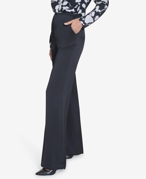 Women's Satin Wide-Leg Pants