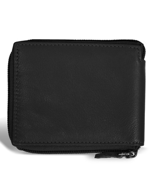 Men's Onyx Collection Leather Zip Around Wallet