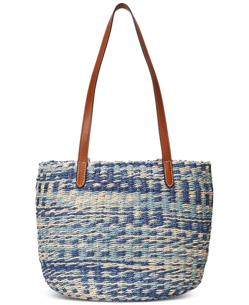 Striped Straw Hartley Tote Bag