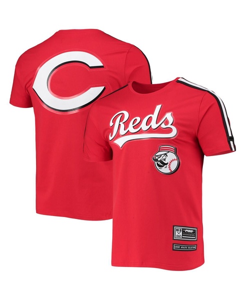 Men's Red Cincinnati Reds Taping T-shirt