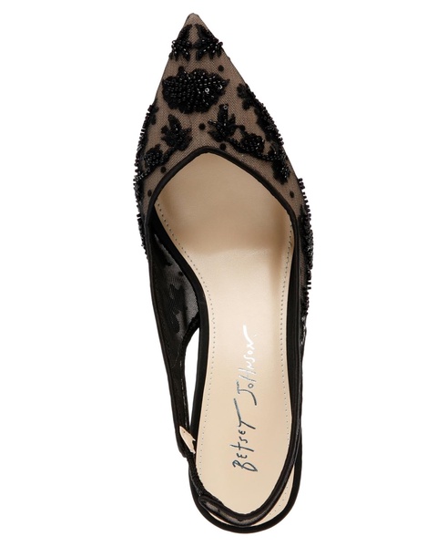 Women's Nikki Embroidered Slingback Evening Pumps