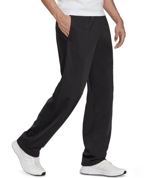 Men's Primegreen Essentials Warm-Up Open Hem 3-Stripes Track Pants