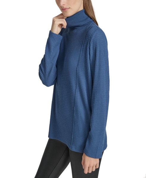 Women's Brushed Waffle Turtleneck Tunic