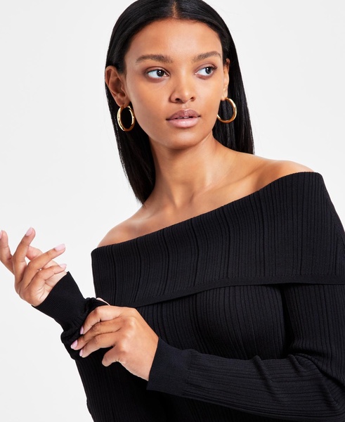 Women's Off-The-Shoulder Sweater Dress, Exclusively at Macy's