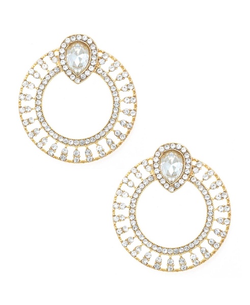 Statement Multi-Crystal Ring Earrings