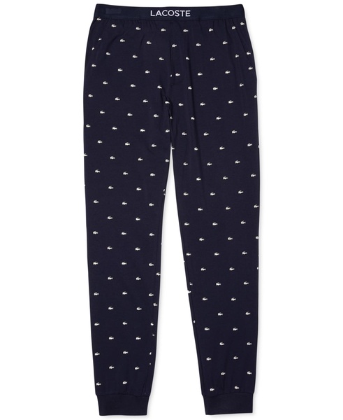 Men's Stretch Croc Logo-Print Pajama Joggers