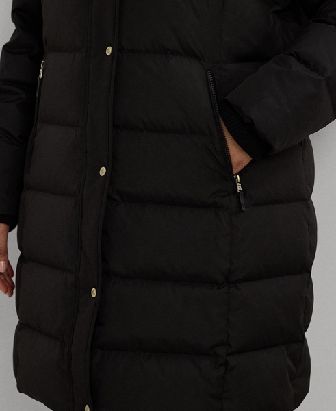 Plus Size Faux-Fur-Trim Hooded Puffer Coat