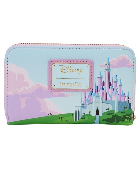 Sleeping Beauty Stained Glass Castle Zip-Around Wallet