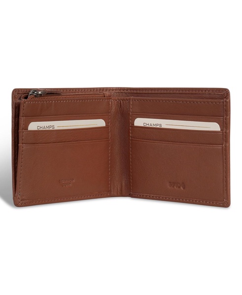 Men's Onyx Collection Leather Zip Bi-Fold Wallet