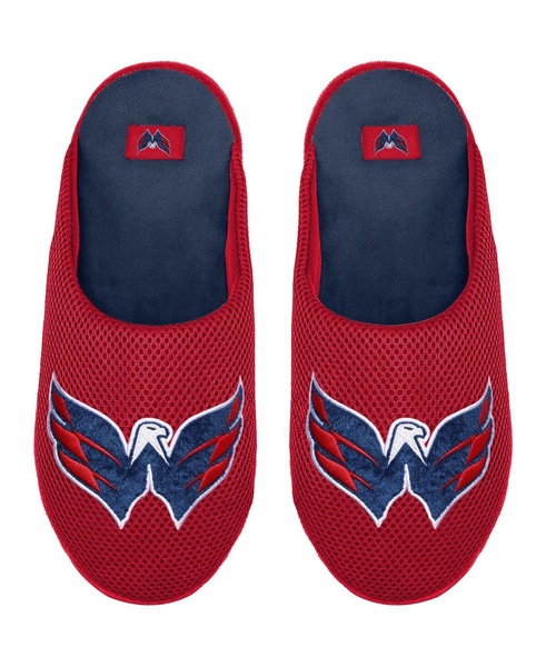 Men's Washington Capitals Big Logo Colorblock Mesh Slippers