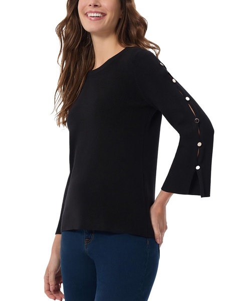 Women's Peek-a-Boo-Sleeve Sweater