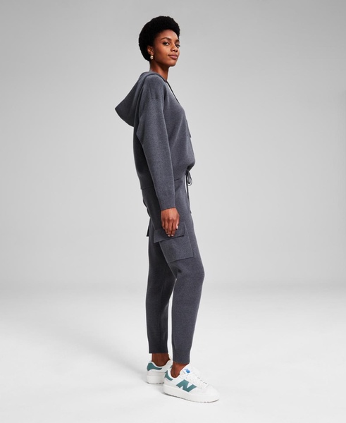 Women's Sweater-Knit Cargo Jogger Pants, Exclusively at Macy's