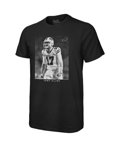 Men's Threads Josh Allen Black Buffalo Bills Oversized Player Image T-shirt