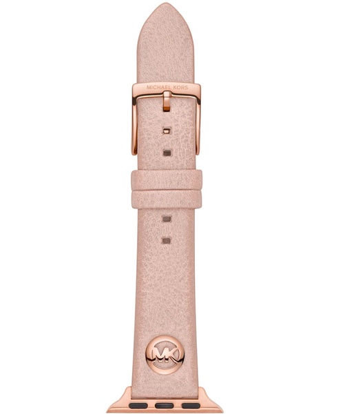 Logo Charm Blush Leather 38/40mm Band for Apple Watch®