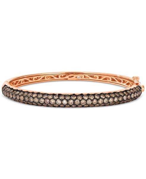 Chocolate Diamond Pavé Bangle Bracelet (5-3/4 ct. t.w.) in 14k Rose Gold