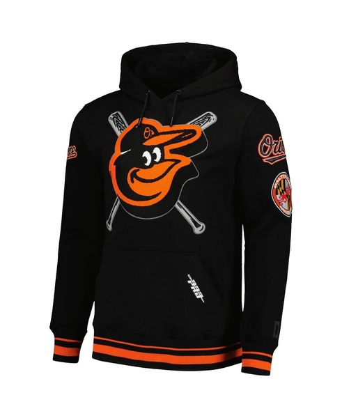 Men's Black Baltimore Orioles Mash Up Logo Pullover Hoodie