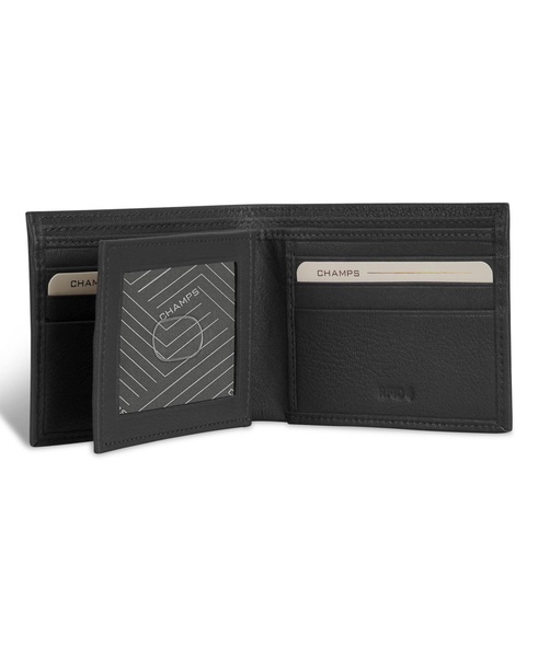 Men's Onyx Collection Leather Center Wing Wallet