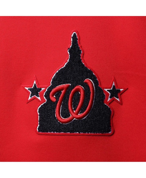 Men's Red Washington Nationals Logo Pullover Hoodie