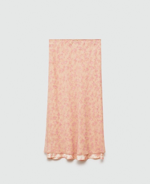 Women's Floral-Print Long Skirt